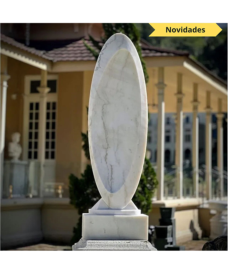imagem do produto Escultura Essencia Refletida Mármore Branco 160cm - EMP722 Sofisticação e Arte