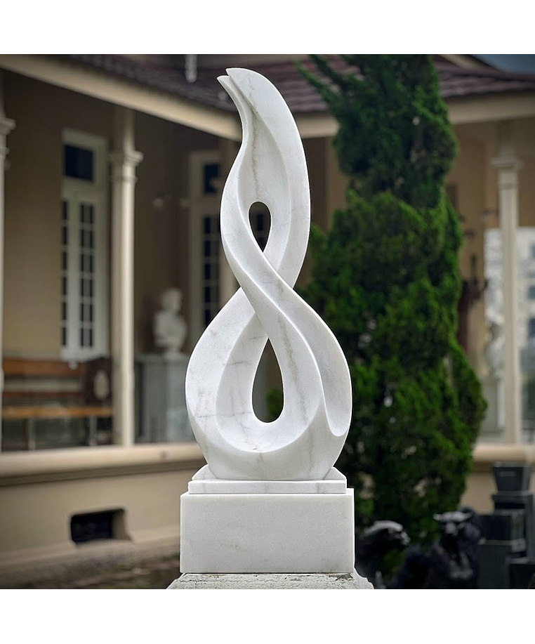 imagem do produto Escultura Eterno Refinado Mármore Branco 150cm - EMP727 Estilo Clássico e Refinado