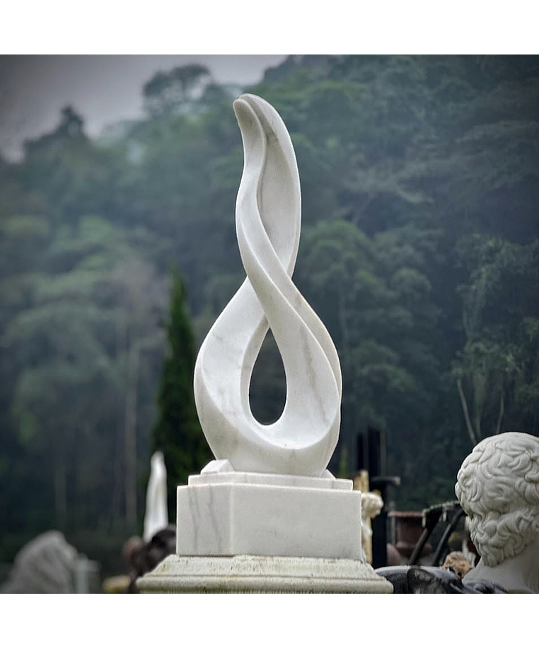 imagem do produto Escultura Eterno Refinado Mármore Branco 150cm - EMP727 Estilo Clássico e Refinado
