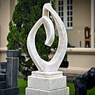 imagem do produto Escultura Fio Contínuo Mármore Branco 120cm - EMP739 Arte Moderna