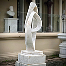imagem do produto Escultura Fio Cont�nuo M�rmore Branco 120cm - EMP739