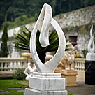 imagem do produto Escultura Fio Cont�nuo M�rmore Branco 120cm - EMP739