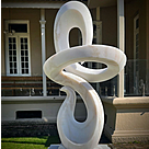 imagem do produto Escultura Fluxo Cont�nuo M�rmore Branco 120cm - EMP742