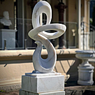 imagem do produto Escultura Fluxo Cont�nuo M�rmore Branco 120cm - EMP742