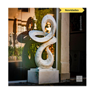 imagem do produto Escultura Fluxo Cont�nuo M�rmore Branco 150cm - EMP743