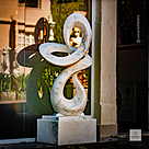 imagem do produto Escultura Fluxo Cont�nuo M�rmore Branco 150cm - EMP743