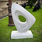 imagem do produto Escultura Fragmento Eterno Mármore Branco 120cm - EMP730 Arte Contemporânea