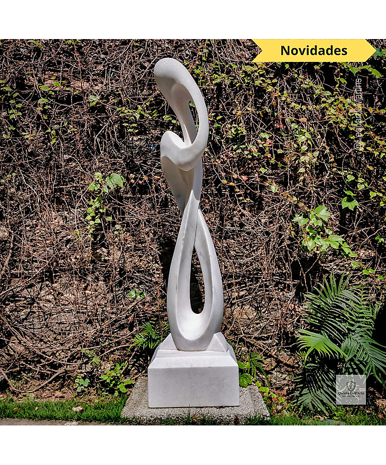 imagem do produto Escultura Harmonia Real Mármore Branco 120cm - EMP735