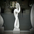 imagem do produto Escultura Harmonia Real Mármore Branco 160cm - EMP736 Elegância para paisagismo