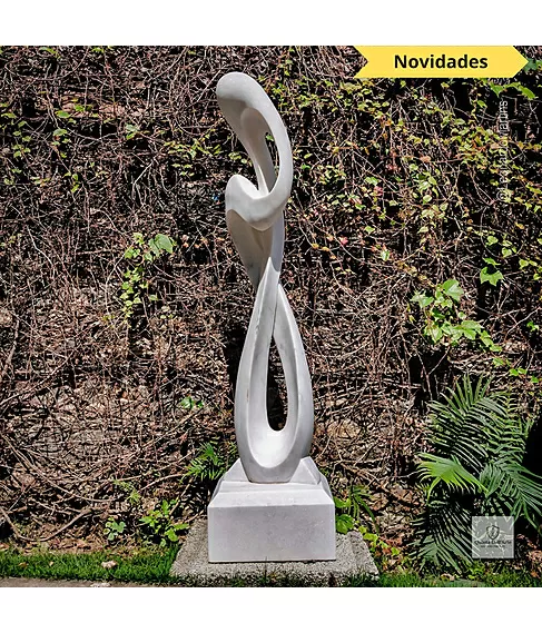 imagem de Escultura Harmonia Real M�rmore Branco 120cm - EMP735