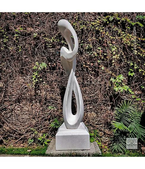 imagem de Escultura Harmonia Real M�rmore Branco 120cm - EMP735