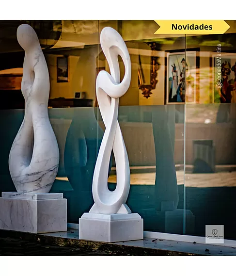 imagem de Escultura Harmonia Real M�rmore Branco 160cm - EMP736