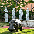 imagem do produto Escultura Hipopótamo em Bronze 45x110cm EBZ560 Presença e Robustez