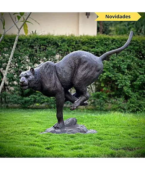 imagem de Escultura Impulso Felino 134cm - EBZ718