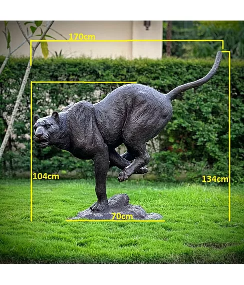 imagem de Escultura Impulso Felino 134cm - EBZ718