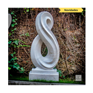 imagem do produto Escultura Infinito Mármore Branco 130cm - EMP731 Elegância Atemporal