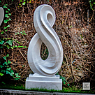 imagem do produto Escultura Infinito Mármore Branco 130cm - EMP731 Elegância Atemporal