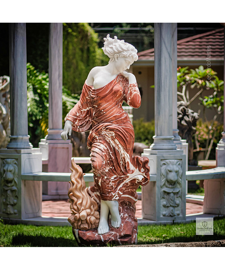 imagem do produto Escultura Inverno em M�rmore Rosso 160cm - EMP708