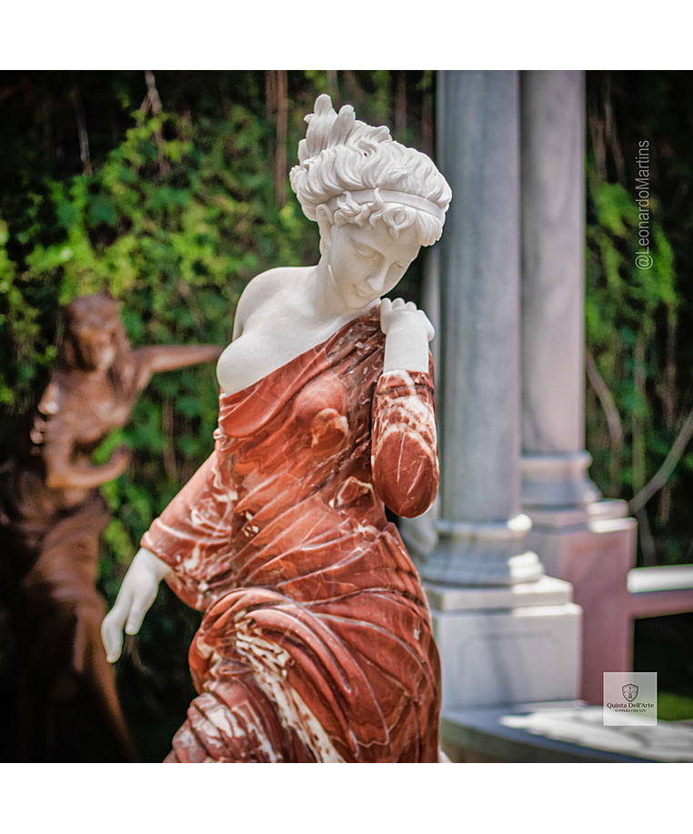 imagem do produto Escultura Inverno em M�rmore Rosso 160cm - EMP708