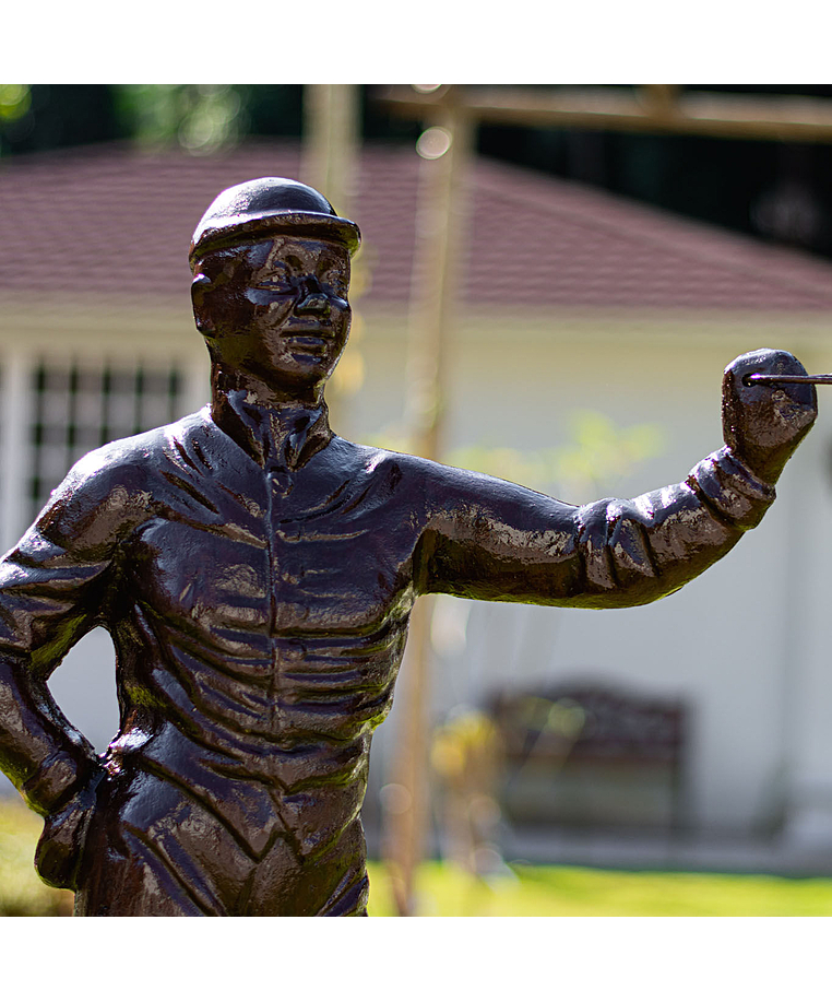 imagem do produto Escultura Jóquei de Ferro Fundido 115cm - VRF115 Arte e Movimento Clássico