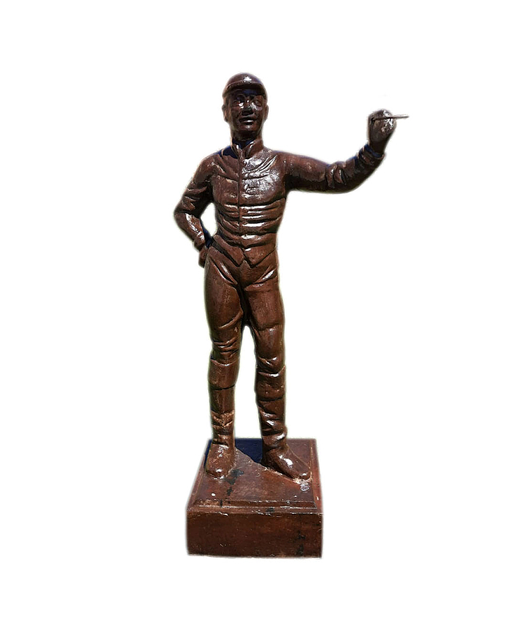imagem do produto Escultura Jóquei de Ferro Fundido 115cm - VRF115 Arte e Movimento Clássico