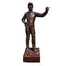 imagem do produto Escultura Jóquei de Ferro Fundido 115cm - VRF115 Arte e Movimento Clássico