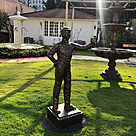 imagem do produto Escultura Jóquei de Ferro Fundido 115cm - VRF115 Arte e Movimento Clássico