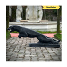 imagem do produto Escultura Jaguar M�rmore Preto 46cm - EMP714