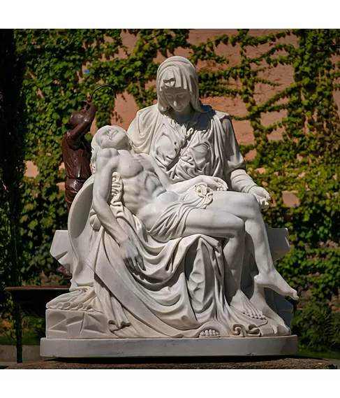 imagem de Escultura Lá Pietá em Mármore 140cm - IMP342 Emoção e Arte Sacra