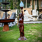 imagem do produto Escultura Lady Luminária em Ferro Fundido 125cm - EF239E