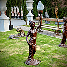 imagem do produto Escultura Lady Luminária em Ferro Fundido 125cm - EF239E