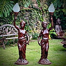 imagem do produto Escultura Lady Luminária em Ferro Fundido 125cm - EF239E