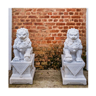 imagem do produto Escultura Leão Chinês em Mármore 100cm EMP493