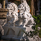 imagem do produto Escultura Leão Chinês em Mármore 100cm EMP493