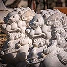 imagem do produto Escultura Leão Chinês em Mármore 100cm EMP493