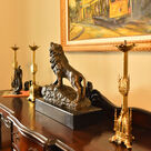 imagem do produto Escultura Leão em Bronze 54cm EBZ535 Elegância e Presença