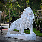 imagem do produto Escultura Leão em Mármore Branco 145cm - EMP450 Escultura de Luxo
