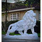 imagem do produto Escultura Leão em Mármore Branco 145cm - EMP450 Escultura de Luxo