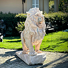 imagem do produto Escultura Leão em Mármore Rosa 145cm - EMP449E Presença Sofisticada