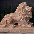 imagem do produto Escultura Leão em Mármore Rosa 80cm EMP274 Elegância e Delicadeza