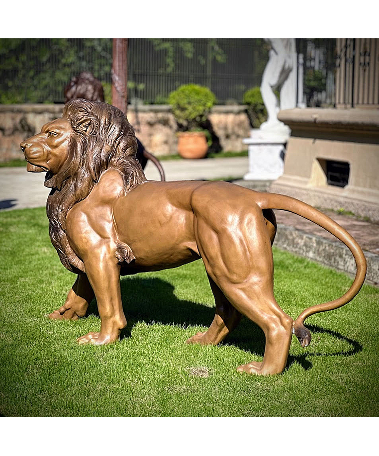 imagem do produto Escultura Leão Praça da Republica Paris em Bronze 125cm - EBZ392 Obra Imponente