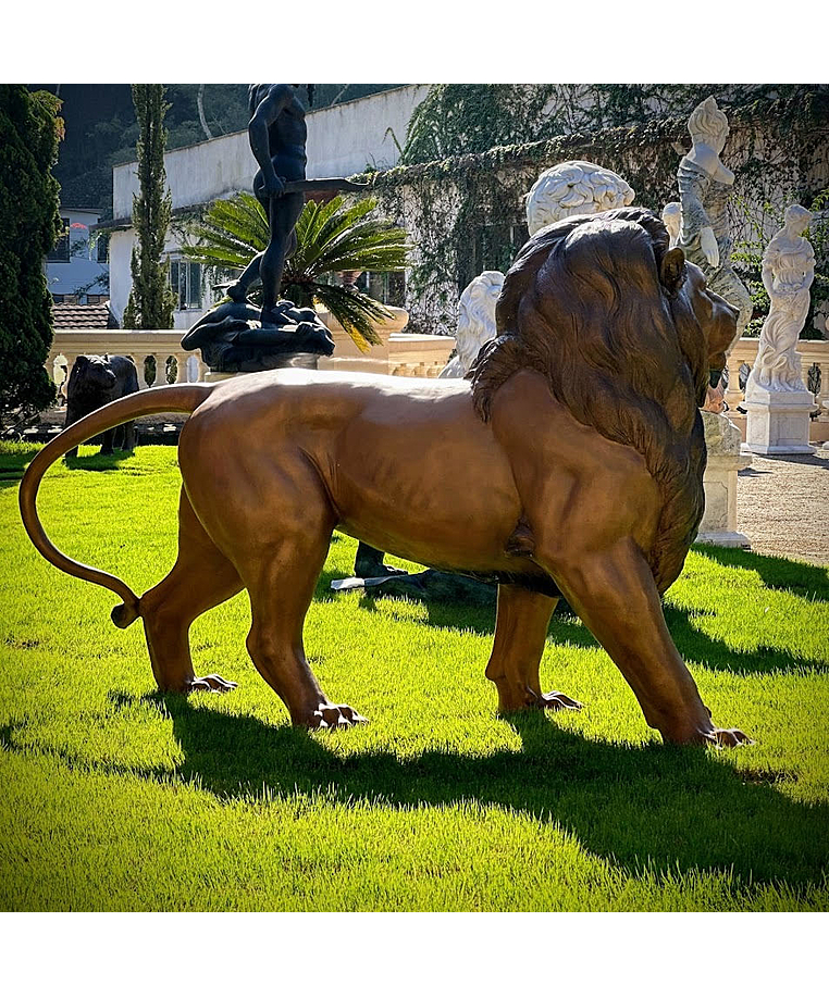 imagem do produto Escultura Leão Praça da Republica Paris em Bronze 125cm - EBZ392 Obra Imponente