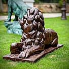 imagem do produto Escultura Le�o de Ferro Fundido 73cm - VRF029D