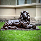 imagem do produto Escultura Le�o de Ferro Fundido 73cm - VRF029D