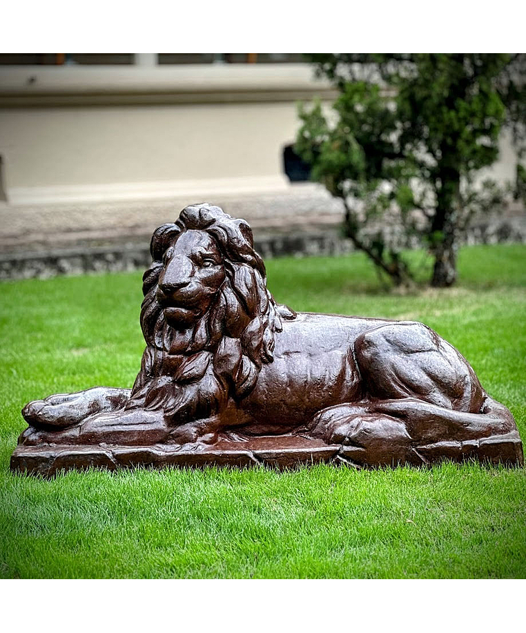 imagem do produto Escultura Le�o de Ferro Fundido 73cm - VRF029E