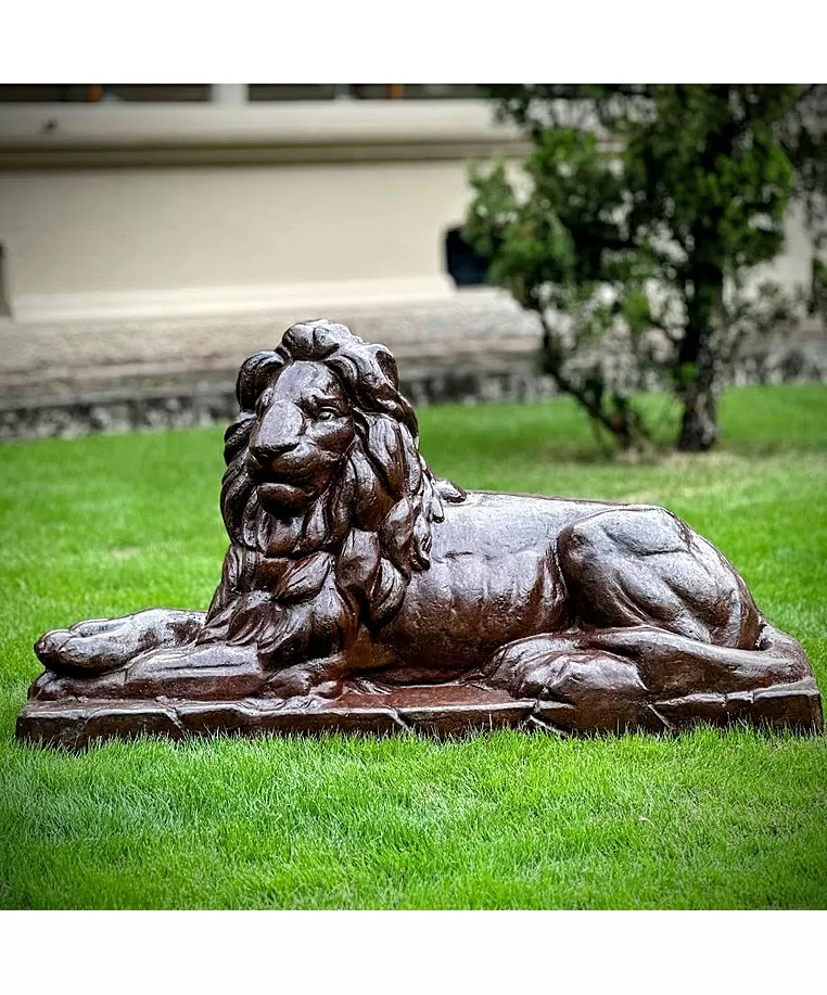 imagem do produto Escultura Le�o de Ferro Fundido 73cm - VRF029E
