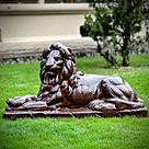 imagem do produto Escultura Le�o de Ferro Fundido 73cm - VRF029E