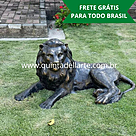 imagem do produto Escultura Le�o Deitado Bronze 50cm - VRBZ309