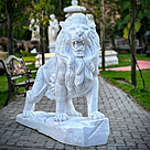 imagem do produto Escultura Le�o em M�rmore Branco 145cm - EMP450