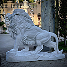 imagem do produto Escultura Le�o em M�rmore Branco 145cm - EMP450